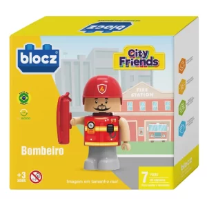8347 Boneco Bombeiro (7 peças)