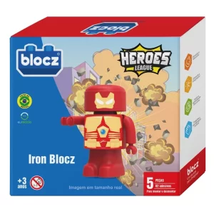 8359 - Boneco Iron Blocz (5 peças)